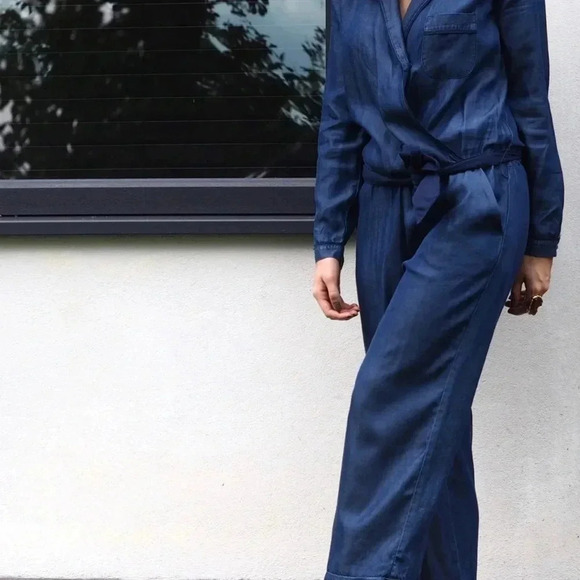 Zara | Pajama Style Jumpsuit | Sz S - Picture 5 of 10